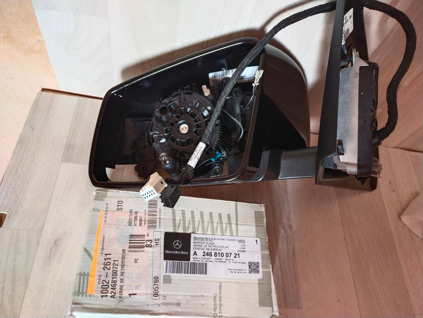 Rétroviseur gauche noir brillant Mercedes GLA 2.0 45 AMG Turbo 16v